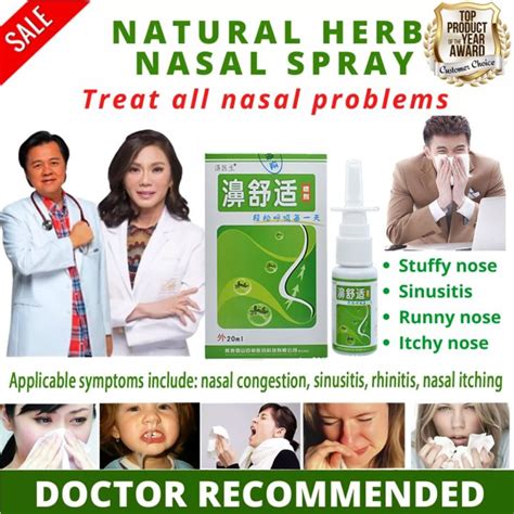 Ready Stock Nasal Sprays Chronic Rhinitis Sinusitis Spray Herb Chinese Medicine Fast Effect Lazada