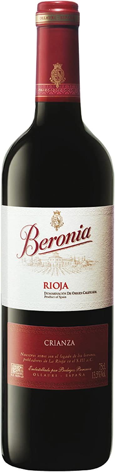 Vino Tinto Crianza Beronia 750 Ml Amazon Mx Alimentos Y Bebidas