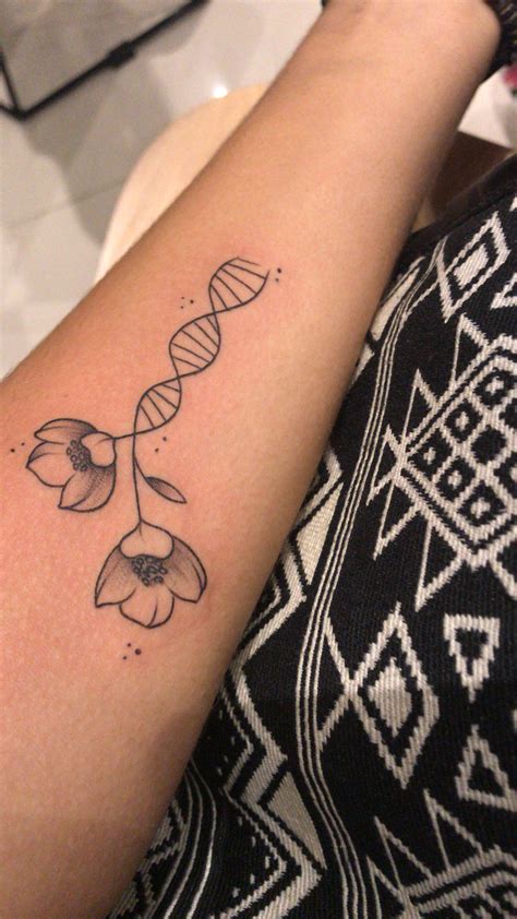 Tatuagem Flores Genética Biology Tattoo Dna Tattoo Science Tattoos