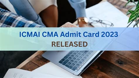 ICMAI CMA Admit Card 2023 Released For Intermediate Final Exam