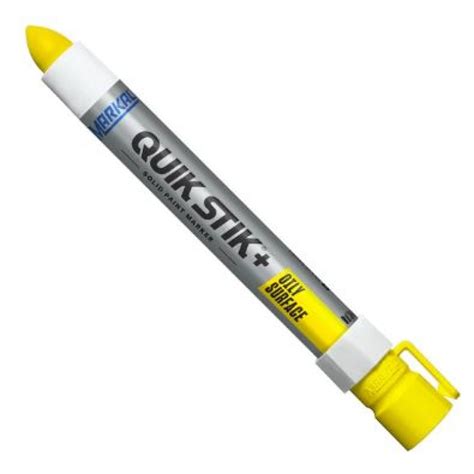 La Co Markal Quikstik Oily Surface Marker Yellow Gopher Industrial