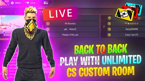 Free Fire Live Custom Room Unlimited Free Fire Live Diamond Giveaway