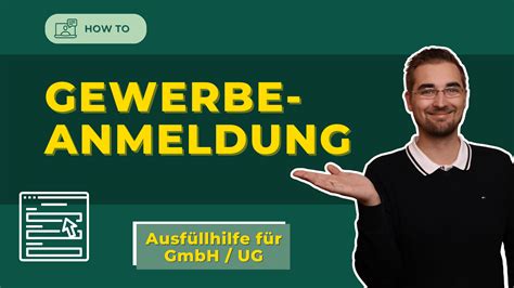 Gewerbeanmeldung Als Ug Gmbh Steuern Mit Kopf Finanzgefl Ster