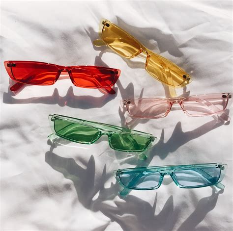 Tinted Cateye Sunglasses Colorful Sunglasses Cateye Glasses 90s