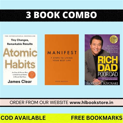 Combo Atomic Habits Manifest Rich Dad Poor Dad H L Bookstore