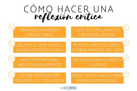 Cómo hacer una reflexión crítica Qué es consejos y ejemplos