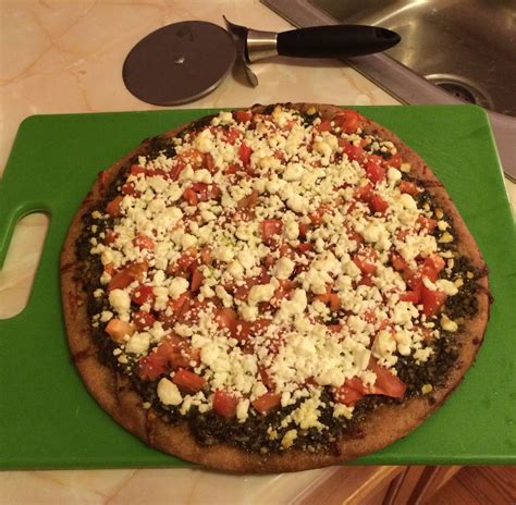 Goat Cheese Pesto Pizza