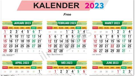 Kalender 2023 Lengkap Libur Nasional Dan Cuti Bersama Terpadat Selama 6