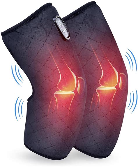 COMFIER Heated Knee Massager Heating Pad for Knee Pain Relief, Heat
