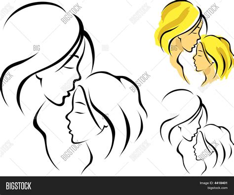 Vector Y Foto Madre E Hija Prueba Gratis Bigstock