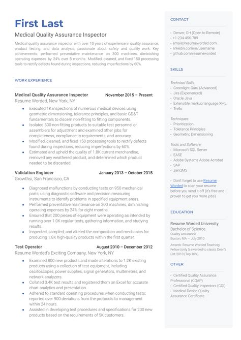 Resume Summary Examples For Quality Assurance