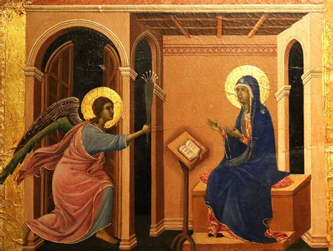 Duccio Di Buoninsegna O L Annunciazione Maest