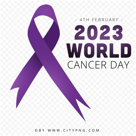 4th February 2023 World Cancer Day Logo PNG Citypng