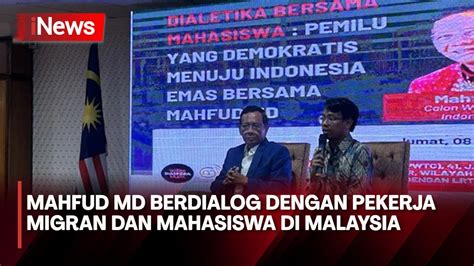 Warga Indonesia Dan Malaysia Antusias Sambut Kehadiran Mahfud Md Di