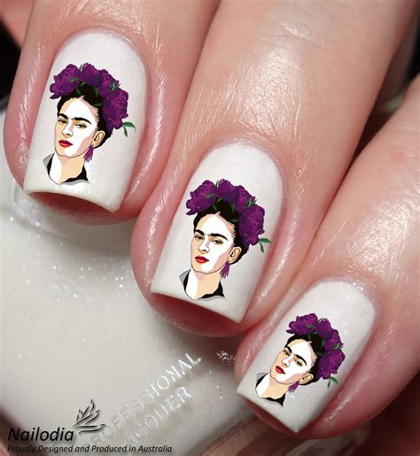 Frida Kahlo Nail Art Decal Sticker Nailodia