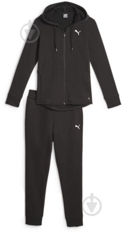 ᐉ Спортивний костюм Puma Classic Hooded Tracksuit Fl Cl 62263701 рxs чорний • Краща ціна в