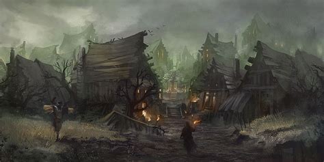 Resultado De Imagen Para Medieval City Concept Art Fantasy Landscape