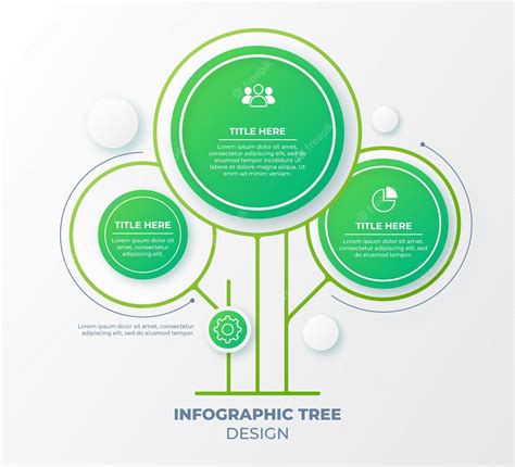 Premium Vector | Infographic tree design template