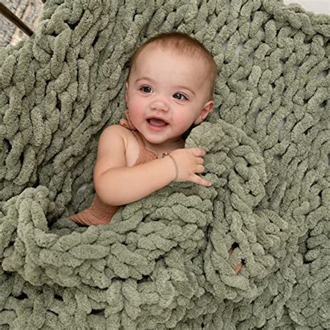 I Tested The Cozy Comfort Of A Sage Green Chunky Knit Blanket My