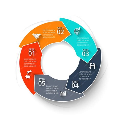 Premium Vector Vector Arrows Infographic Template For Cycle Diagram