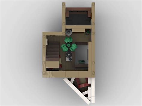 Lego Contemporary Living Top Down First Floor Royalspud Flickr