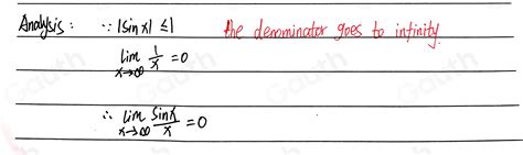 Solved Homework 2 Q1 Using Sandwich Theorem Prove That Limlimits