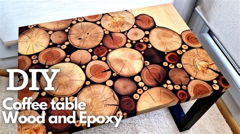 Coffee Table from the Peach Tree and Epoxy resin - YouTube