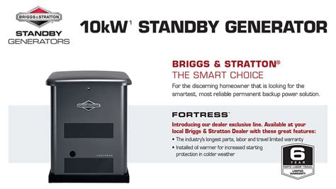 Briggs Stratton Fortress Kw Standby Generators Briggs Stratton