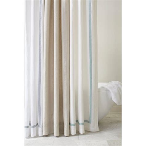 Home Treasures Linens Fino Linen Solid Color Single Shower Curtain