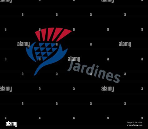 Jardine Matheson Rotated Logo Black Background B Stock Photo Alamy