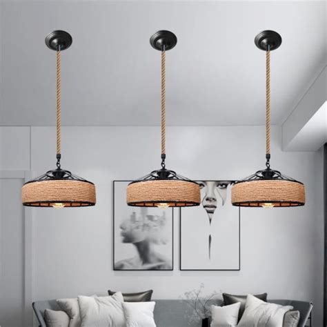 Tempas Lot De Lustre Suspension R Tro Industriel Mat Riel Corde De