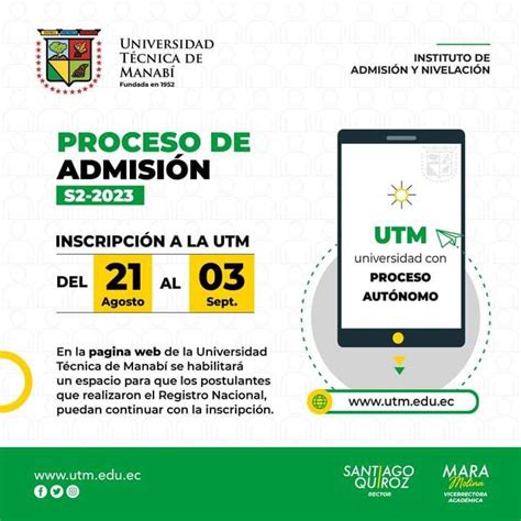 Fase de Postulación UTM