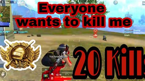 Pubg Mobile 1 Vs 6🔥 Clutch 🔥 20 Kills Intense Gameplay Youtube