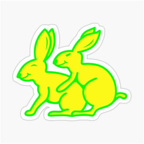 Sex Rabbits Sticker For Sale By Flowtoys Redbubble