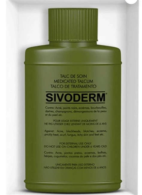 Original Sivoderm Medicated Powder For Acne Pimple And Eczema Etsy