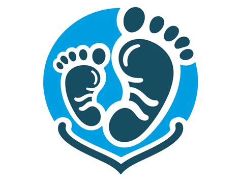 Free Vector Blue Baby Footprint Logo Template PNG vector in SVG, PDF ...