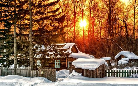 Winter Sunrise Nature Wallpapers Top Free Winter Sunrise Nature Backgrounds Wallpaperaccess