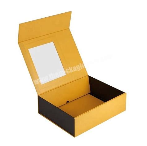 Wholesale Black Cardboard Magnetic Gift Boxes Bespoke Flap Lid Gift Box