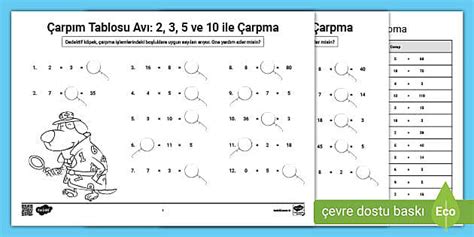 Arp M Tablosu Av Hecho Por Educadores Twinkl