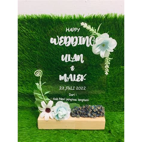 Jual Akrilik Lettering Akrilik Custom Kado Wisuda Kado Nikah Shopee