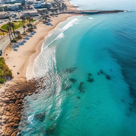 Vista Superior Praia Da Cidade De Jeddah Ar Bia Saudita Mar Vermelho