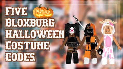 5 Bloxburg Halloween Costume Codes 2020iibriola Youtube