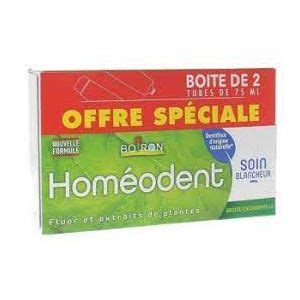 Dentifrice Soin Blancheur Chlorophylle Homeodent Lot De 2 X 75ml