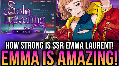 Solo Leveling Arise SSR Emma Laurent Is Insane Must Have Unit