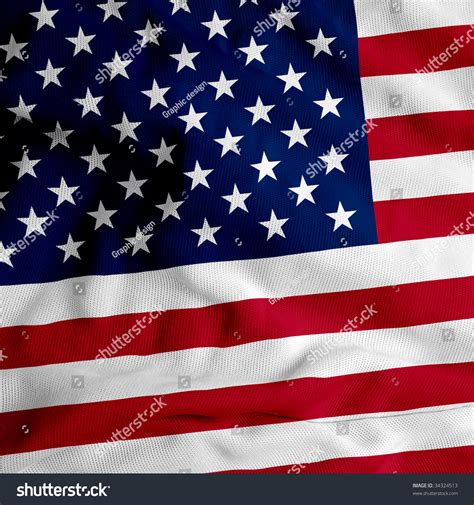 Cloth Texture Usa Flag Stock Photo 34324513 Shutterstock