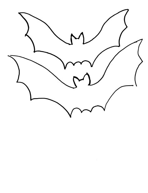 Small Bat Template Printable