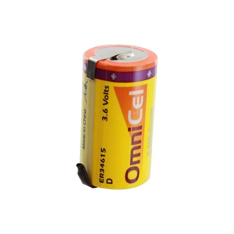 OmniCel ER34615 3 6 Volt 19 Ah D High Energy Lithium Battery W Tabs EBay