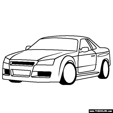 Nissan Skyline Gtr Coloring Pages