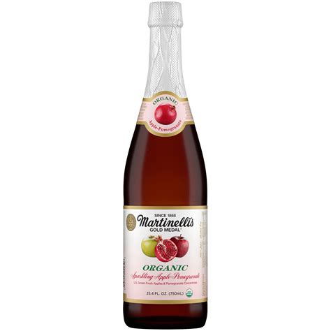 Martinelli S Gold Medal Sparkling Apple Pomegranate 100 Juice 25 4 Fl