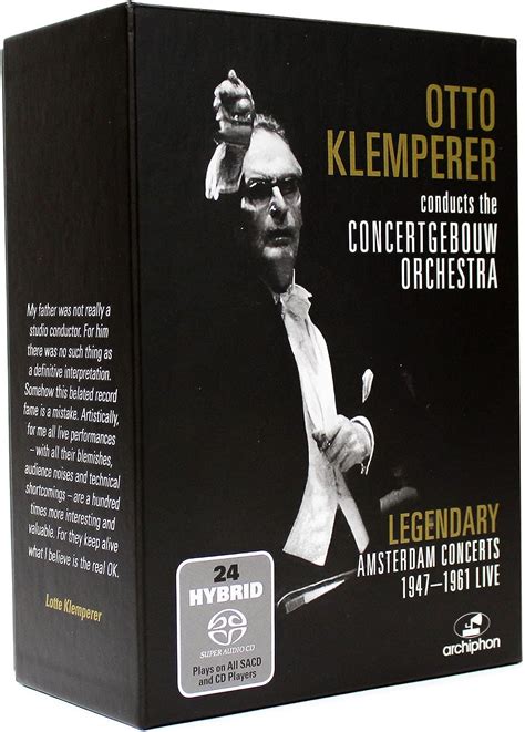 Otto Klemperer Concertgebouw Orchestra Legendary Amsterdam Concerts